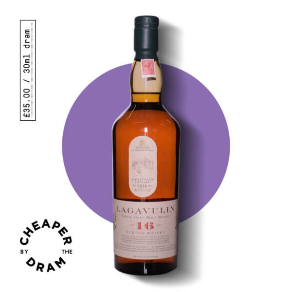 A bottle of CBTD NO.24 Lagavulin 16 year old White Horse distillers